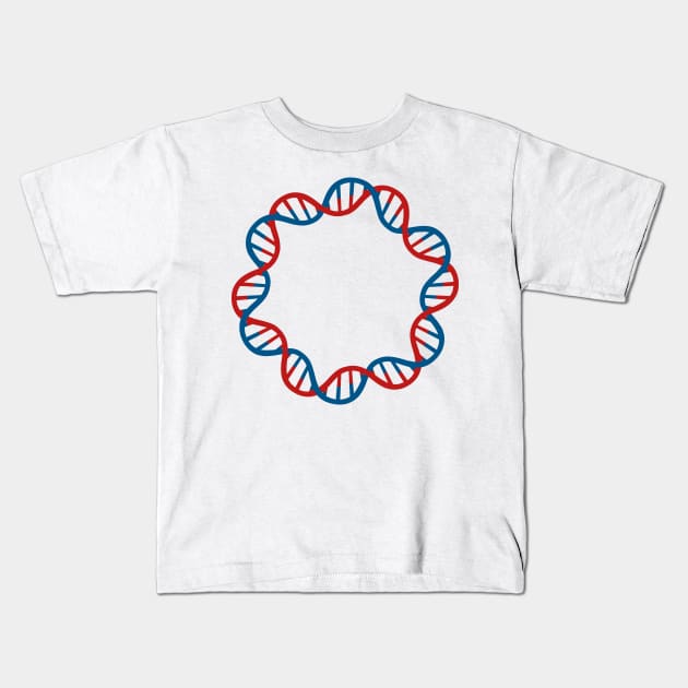 Circular DNA Double Stranded Plasmid Vector Kids T-Shirt by labstud